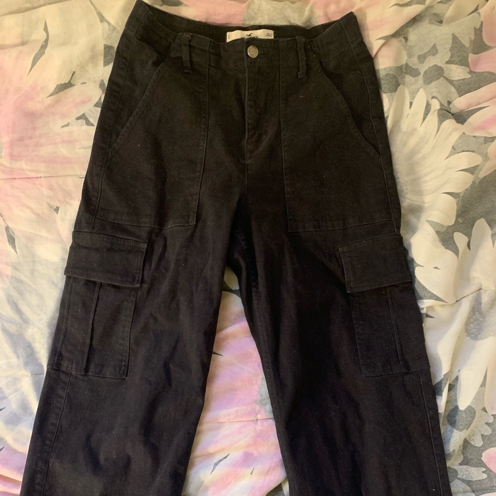 Hollister black cargo pants
